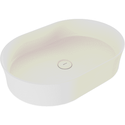 Bocchi Sottile Slim Line Tezgah Üstü Lavabo 55x38 cm Mat Beyaz