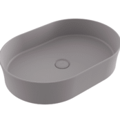 Bocchi Sottile Slim Line Tezgah Üstü Lavabo 55x38 cm Mat Gri