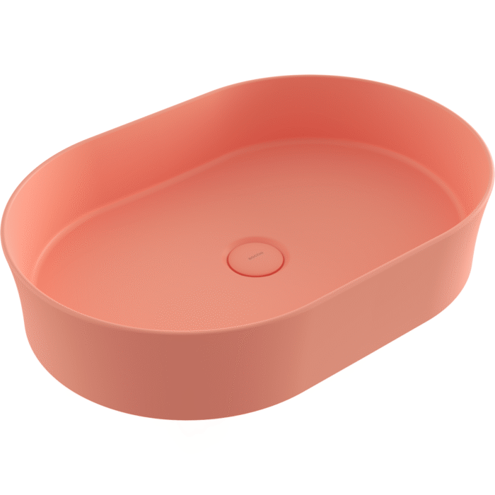 Bocchi Sottile Slim Line Tezgah Üstü Lavabo 55x38 cm Mat Somon