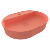 Bocchi Sottile Slim Line Tezgah Üstü Lavabo 60x45 cm Mat Somon