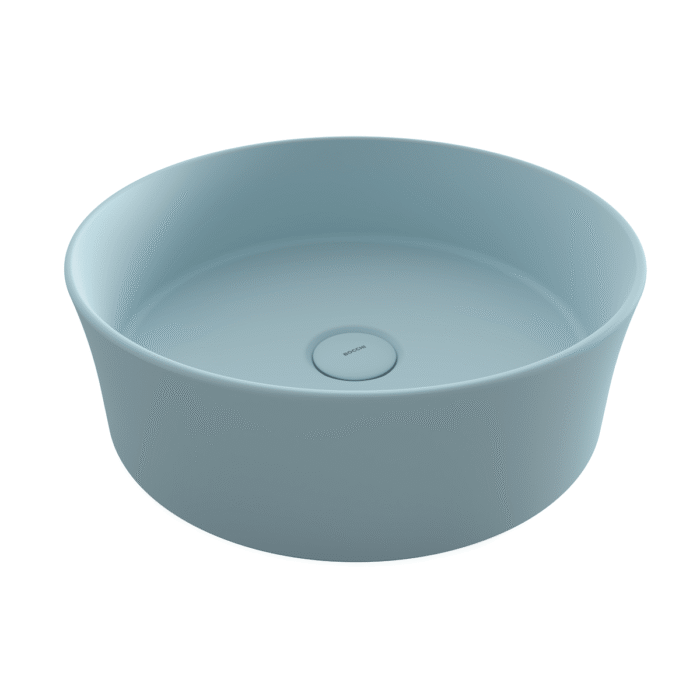 Bocchi Sottile Slim Line Tezgah Üstü Lavabo 38 cm Mat Buz Mavisi - 1478-029-0125 - Tezgah Üstü Lavabo - 1