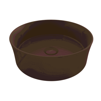 Bocchi Sottile Slim Line Tezgah Üstü Lavabo 38 cm Mat Kahve - 1478-025-0125 - Tezgah Üstü Lavabo - 1