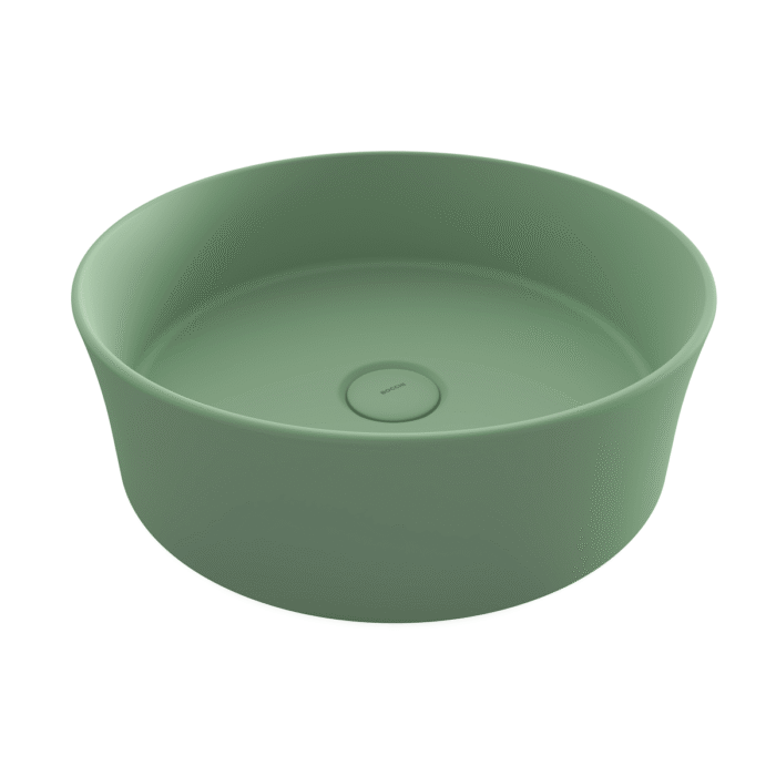 Bocchi Sottile Slim Line Tezgah Üstü Lavabo 38 cm Mat Mint Yeşil - 1478-033-0125 - Tezgah Üstü Lavabo - 1