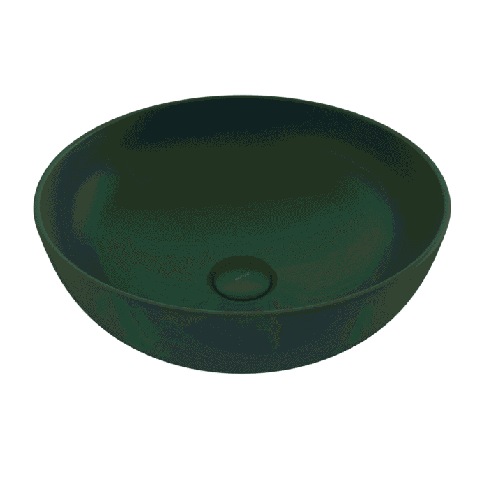 Bocchi Sottile Slim Line Tezgah Üstü Lavabo 38 cm Mat Yeşil - 1494-027-0125 - Tezgah Üstü Lavabo - 1