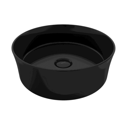 Bocchi Sottile Slim Line Tezgah Üstü Lavabo 38 cm Parlak Siyah - 1478-005-0125 - Tezgah Üstü Lavabo - 1