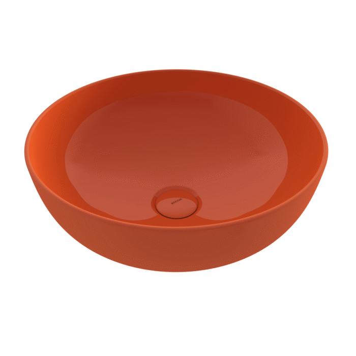 Bocchi Sottile Slim Line Tezgah Üstü Lavabo 38 cm Parlak Turuncu - 1494-012-0125 - Tezgah Üstü Lavabo - 1