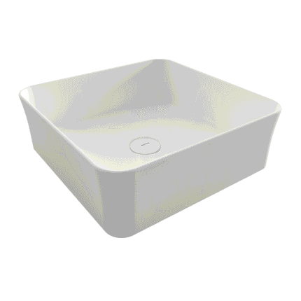 Bocchi Sottile Slim Line Tezgah Üstü Lavabo 38x38 cm Mat Beyaz - 1477-002-0125 - Tezgah Üstü Lavabo - 1