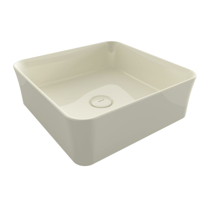 Bocchi Sottile Slim Line Tezgah Üstü Lavabo 38x38 cm Parlak Bisküvi - 1477-014-0125 - Tezgah Üstü Lavabo - 1