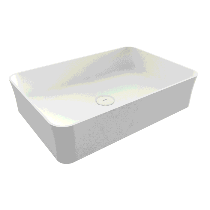 Bocchi Sottile Slim Line Tezgah Üstü Lavabo 55x38 cm Mat Beyaz - 1521-002-0125 - Tezgah Üstü Lavabo - 1