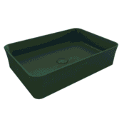 Bocchi Sottile Slim Line Tezgah Üstü Lavabo 55x38 cm Mat Yeşil - 1476-027-0125 - Tezgah Üstü Lavabo - 1