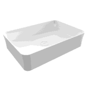 Bocchi Sottile Slim Line Tezgah Üstü Lavabo 55x38 cm Parlak Beyaz - 1521-001-0125 - Tezgah Üstü Lavabo - 1