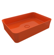 Bocchi Sottile Slim Line Tezgah Üstü Lavabo 55x38 cm Parlak Turuncu - 1476-012-0125 - Tezgah Üstü Lavabo - 1