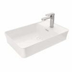 Bocchi Sottile Slim Line Tezgah Üstü Lavabo 60x38 cm Mat Beyaz - 1479-002-0126 - Tezgah Üstü Lavabo - 1