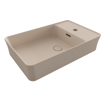 Bocchi Sottile Slim Line Tezgah Üstü Lavabo 60x38 cm Mat Yasemin - 1479-007-0126 - Tezgah Üstü Lavabo - 1