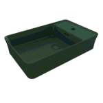 Bocchi Sottile Slim Line Tezgah Üstü Lavabo 60x38 cm Mat Yeşil - 1479-027-0126 - Tezgah Üstü Lavabo - 1