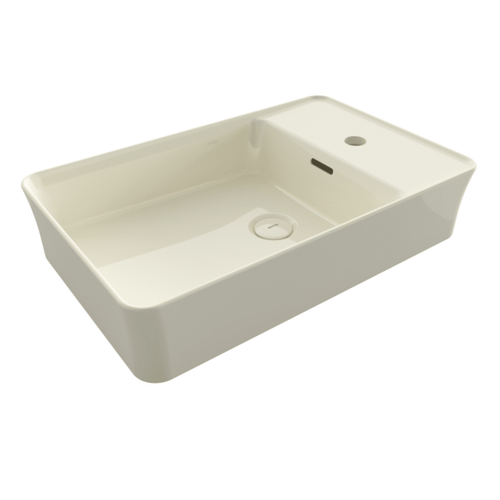 Bocchi Sottile Slim Line Tezgah Üstü Lavabo 60x38 cm Parlak Bisküvi - 1479-014-0126 - Tezgah Üstü Lavabo - 1
