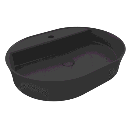 Bocchi Sottile Slim Line Tezgah Üstü Lavabo 60x45 cm Mat Antrasit - 1600-020-0126 - Tezgah Üstü Lavabo - 1