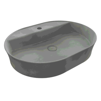 Bocchi Sottile Slim Line Tezgah Üstü Lavabo 60x45 cm Mat Beton - 1600-069-0126 - Tezgah Üstü Lavabo - 1