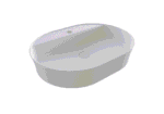 Bocchi Sottile Slim Line Tezgah Üstü Lavabo 60x45 cm Mat Beyaz - 1600-002-0126 - Tezgah Üstü Lavabo - 1