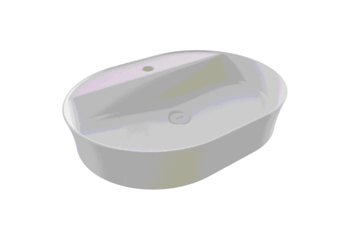 Bocchi Sottile Slim Line Tezgah Üstü Lavabo 60x45 cm Mat Beyaz - 1600-002-0126 - Tezgah Üstü Lavabo - 1