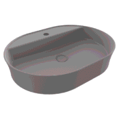 Bocchi Sottile Slim Line Tezgah Üstü Lavabo 60x45 cm Mat Gri - 1600-006-0126 - Tezgah Üstü Lavabo - 1