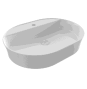 Bocchi Sottile Slim Line Tezgah Üstü Lavabo 60x45 cm Parlak Beyaz - 1600-001-0126 - Tezgah Üstü Lavabo - 1