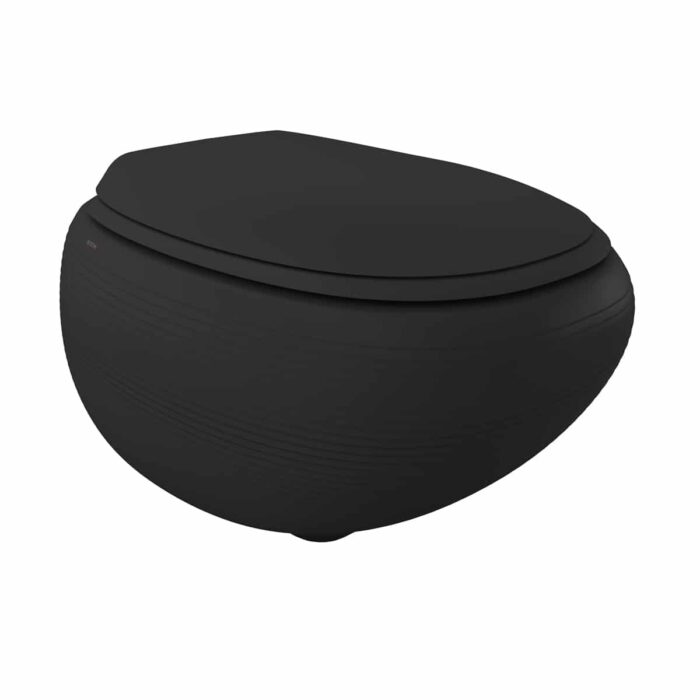 Bocchi Strata Gizli Taharet Girişli Asma Klozet Mat Antrasit - 1412-020-0128 - Asma Klozet - 1