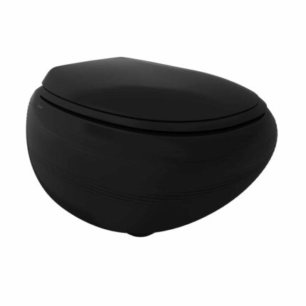 Bocchi Strata Gizli Taharet Girişli Asma Klozet Parlak Siyah