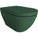 Bocchi Taormina Arch Gizli Taharet Girişli Asma Klozet Mat Yeşil - 1012-027-0128 - Asma Klozet - 1