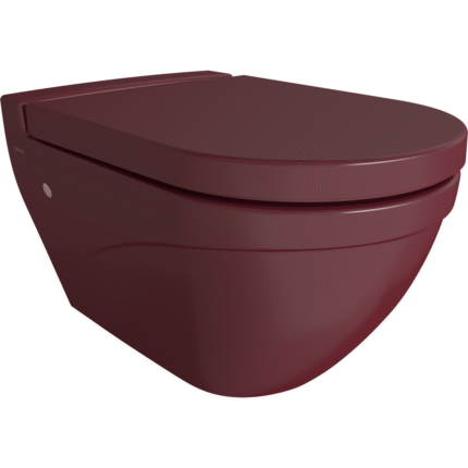 Bocchi Taormina Arch Gizli Taharet Girişli Asma Klozet Parlak Burgonya Bordosu - 1012-072-0128 - Asma Klozet - 1
