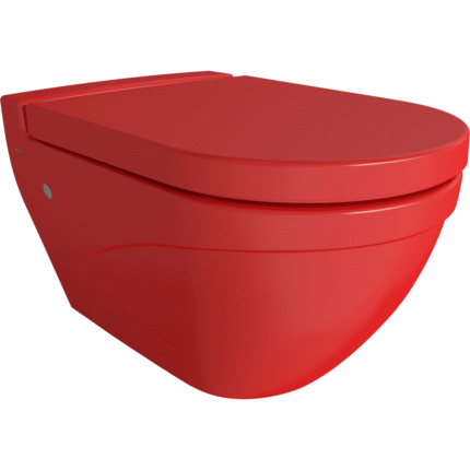 Bocchi Taormina Arch Gizli Taharet Girişli Asma Klozet Parlak Kırmızı - 1012-019-0128 - Asma Klozet - 1