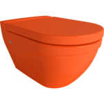 Bocchi Taormina Arch Gizli Taharet Girişli Asma Klozet Parlak Turuncu - 1012-012-0128 - Asma Klozet - 1