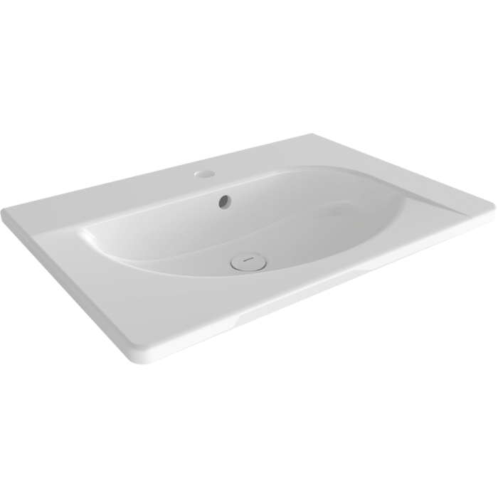 Bocchi Taormina Arch Tezgah Üstü/Asma Lavabo 65 cm Parlak Beyaz - 1009-001-0126 - Asma Lavabo - 1