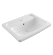 Bocchi Taormina Pro Tezgah Üstü/Asma Lavabo 57 cm Parlak Beyaz - 1004-001-0126 - Asma Lavabo - 1