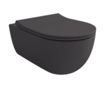 Bocchi V-Tondo Rimless Gizli Taharet Girişli Asma Klozet Mat Antrasit - 1416-020-0128 - Asma Klozet - 1