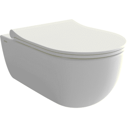 Bocchi V-Tondo Rimless Gizli Taharet Girişli Asma Klozet Mat Beyaz