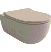 Bocchi V-Tondo Rimless Gizli Taharet Girişli Asma Klozet Mat Yasemin