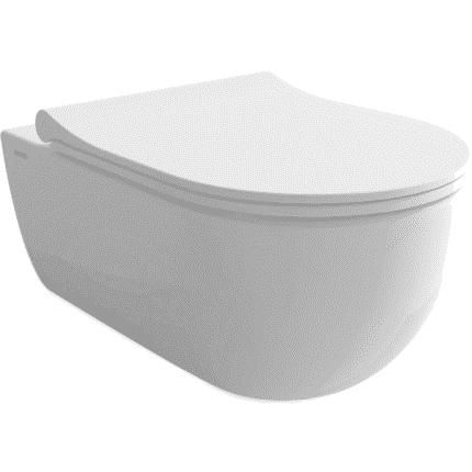 Bocchi V-Tondo Rimless Gizli Taharet Girişli Asma Klozet Parlak Beyaz