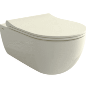 Bocchi V-Tondo Rimless Gizli Taharet Girişli Asma Klozet Parlak Bisküvi - 1416-014-0128 - Asma Klozet - 1