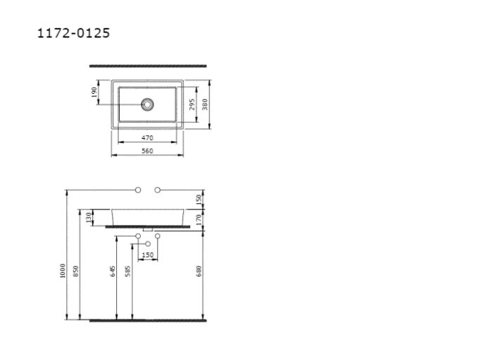 Bocchi Vessel Tezgah Üstü Lavabo 56x38 cm Mat Kahve - 1172-025-0125 - Tezgah Üstü Lavabo - 1