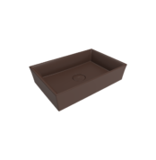 Bocchi Vessel Tezgah Üstü Lavabo 56x38 cm Mat Kahve - 1172-025-0125 - Tezgah Üstü Lavabo