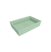 Bocchi Vessel Tezgah Üstü Lavabo 56x38 cm Mat Mint Yeşil - 1172-033-0125 - Tezgah Üstü Lavabo