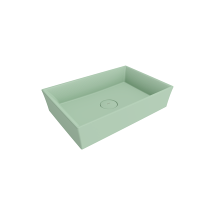 Bocchi Vessel Tezgah Üstü Lavabo 56x38 cm Mat Mint Yeşil - 1172-033-0125 - Tezgah Üstü Lavabo