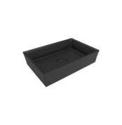Bocchi Vessel Tezgah Üstü Lavabo 56x38 cm Mat Siyah - 1172-004-0125 - Tezgah Üstü Lavabo