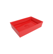 Bocchi Vessel Tezgah Üstü Lavabo 56x38 cm Parlak Kırmızı - 1172-019-0125 - Tezgah Üstü Lavabo
