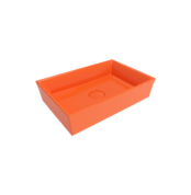 Bocchi Vessel Tezgah Üstü Lavabo 56x38 cm Parlak Turuncu - 1172-012-0125 - Tezgah Üstü Lavabo