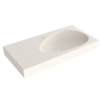 Bocchi Etna Etajerli Lavabo 90 cm Parlak Bisküvi - 1115-014-0126 - Etajerli Lavabo
