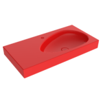 Bocchi Etna Etajerli Lavabo 90 cm Parlak Kırmızı - 1115-019-0126 - Etajerli Lavabo