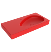 Bocchi Etna Etajerli Lavabo 90 cm Parlak Kırmızı - 1115-019-0126 - Etajerli Lavabo