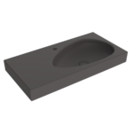 Bocchi Etna Etajerli Lavabo 90 cm Mat Antrasit - 1115-020-0126 - Etajerli Lavabo